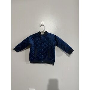 First Impressions 12-18Month‎ Baby's Jacket Blue Quilted Velvet Sold Macy's 2022